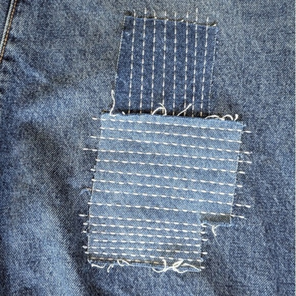 Old Navy High Rise Patchwork Straight Jeans Sz 22W NWOT - Picture 12 of 12